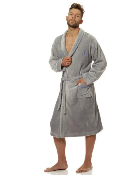 Pánský župan 2111 LUCA sv. šedý - L&L Pánský župan 2111 LUCA sv. šedý - L&L