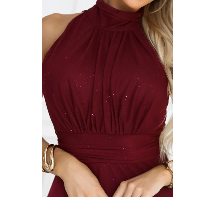 Dámské šaty 636-1 VERONICA vínové - Numoco