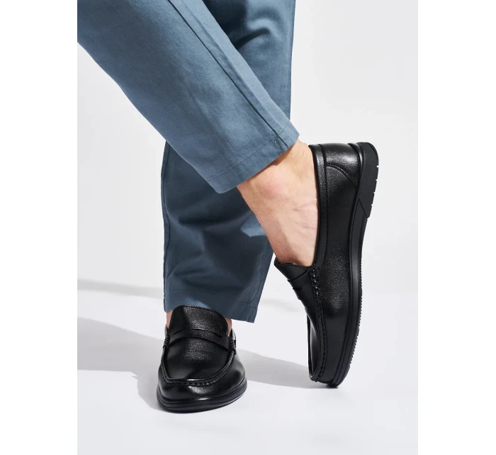 Zajímavé  polobotky pánské černé