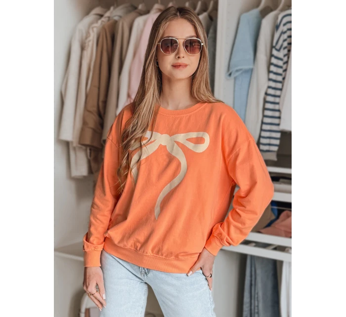 Dámská oversize mikina SOFTTIE oranžová FashionStreet BY1378 Dámská oversize mikina SOFTTIE oranžová FashionStreet BY1378