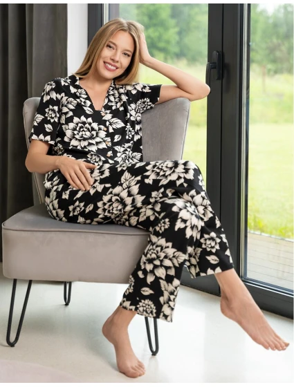 Pyžamo model 21418647 kr/r S3XL pruhované - Moraj Pyžamo model 21418647 kr/r S3XL pruhované - Moraj