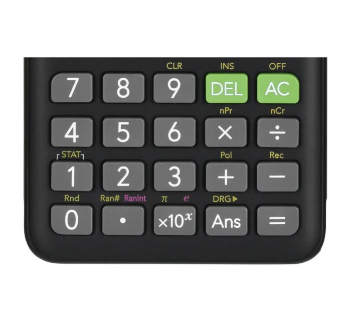 CASIO FX-82ESPLUS-2 VĚDECKÁ KALKULAČKA, 252 FUNKCÍ, 77X162MM, ČERNÁ KRABIČKA