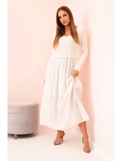 Šaty dlouhé na ramínka švestková