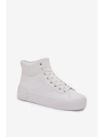 Zateplené dámské tenisky na platformě Big Star model 21705849 Bílé - Big Star Shoes Zateplené dámské tenisky na platformě Big Star model 21705849 Bílé - Big Star Shoes