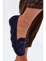 Dámské Mokasíny Ploché Tmavě Modré model 22091889 - Boto