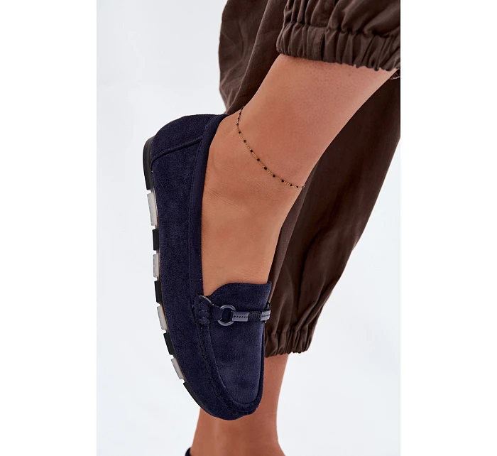 Dámské Mokasíny Ploché Tmavě Modré model 22091889 - Boto