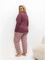Pyžamo DU PI FP 508.57 tmavě růžové Pyžamo DU PI FP 508.57 tmavě růžové