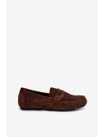 Dámské loafersy mokasíny s plochou podrážkou Roseline – tmavě hnědé Dámské loafersy mokasíny s plochou podrážkou Roseline – tmavě hnědé