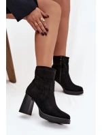 Dámské botky na sloupku – černé Pavinne Dámské botky na sloupku – černé Pavinne