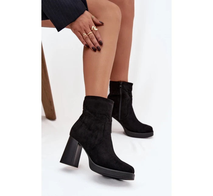 Dámské botky na sloupku – černé Pavinne Dámské botky na sloupku – černé Pavinne