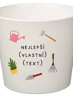 Bílý keramický květináč - nejlepší v oboru - malý