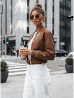 Dámská kožená bunda SANTOL camel FashionStreet TY4341