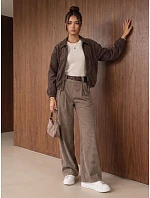 Dámské kordurové kalhoty se širokými nohavicemi Fango FashionStreet UY3137 Dámské kordurové kalhoty se širokými nohavicemi Fango FashionStreet UY3137