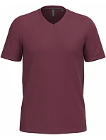 K 357 Pánské tričko s výstřihem do V model 22507659 wine - Kariban
