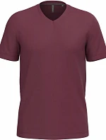 Kariban K 357 Pánské tričko s výstřihem do V 20.K357 wine