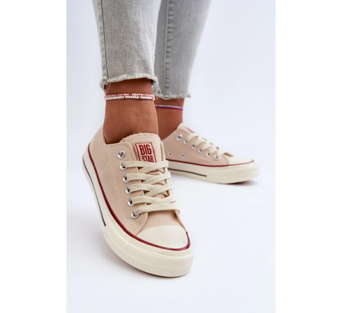 Nízké dámské tenisky Big Star NN274272 béžové Nízké dámské tenisky Big Star NN274272 béžové