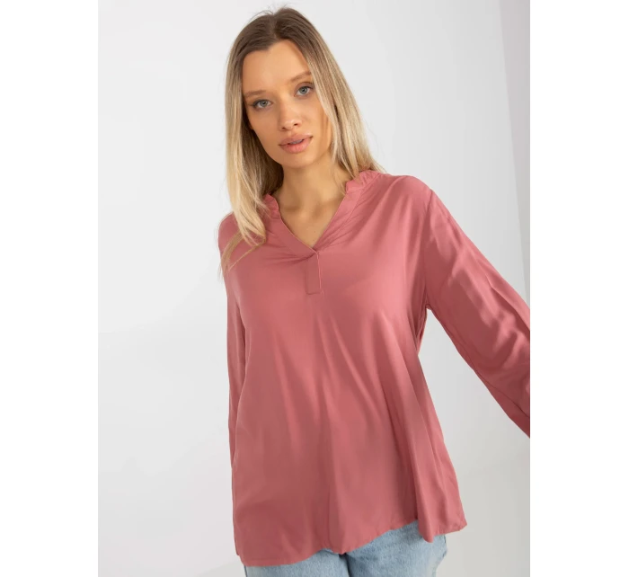 Halenka D73761M11081A tmavě růžová Halenka D73761M11081A tmavě růžová