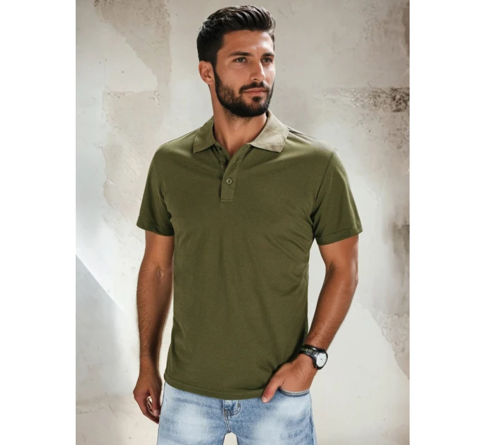 Pánské zelené polo tričko FashionStreet PX0511