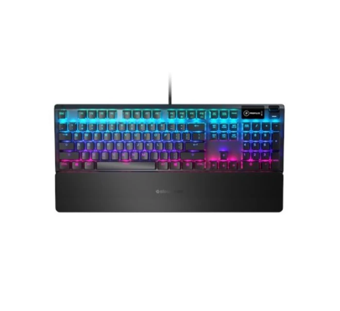 SteelSeries Apex 5 herní klávesnice, US layout, drátová, černá SteelSeries Apex 5 herní klávesnice Hybridní modré mechanické herní spínače s garancí 20 milionů stisků, inteligentní OLED displej SteelSeries Apex 5 herní klávesnice, US layout, drátová, černá SteelSeries Apex 5 herní klávesnice Hybridní modré mechanické herní spínače s garancí 20 milionů stisků, inteligentní OLED displej