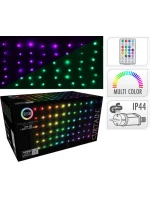 VÁNOČNÍ STROMEK SVĚTLA VENKOVNÍ / VNITŘNÍ SVĚTELNÝ ZÁVĚS 240 VEDL 600X60CM S DÁLKOVÝM OVLÁDÁNÍM RGB BARVA