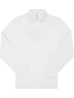 B&C My Polo 210 LSL Piqué polo s dlouhým rukávem z těžké bavlny 01.U427 white