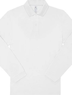 B&C My Polo 210 LSL Piqué polo s dlouhým rukávem z těžké bavlny 01.U427 white