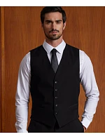 Max Men Pánská vesta model 22500428 deep black - NEOBLU Max Men Pánská vesta model 22500428 deep black - NEOBLU