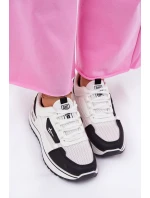 Dámské Sportovní Boty Na Platformě Big Star RR274A223 HI-POLY SYSTEM Bílá-Černá Dámské Sportovní Boty Na Platformě Big Star RR274A223 HI-POLY SYSTEM Bílá-Černá