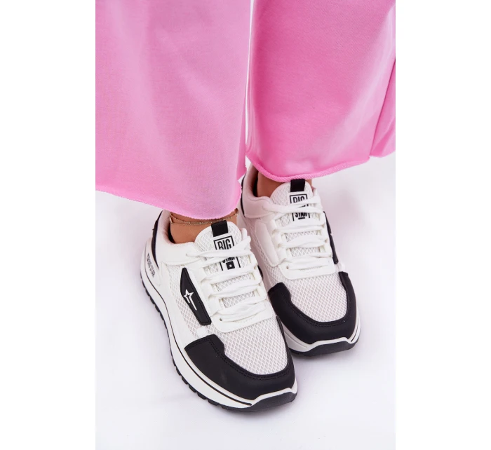 Dámské Sportovní Boty Na Platformě Big Star RR274A223 HI-POLY SYSTEM Bílá-Černá Dámské Sportovní Boty Na Platformě Big Star RR274A223 HI-POLY SYSTEM Bílá-Černá