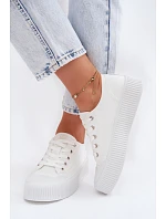 Dámské tenisky na platformě Big Star TT274269 Bílé