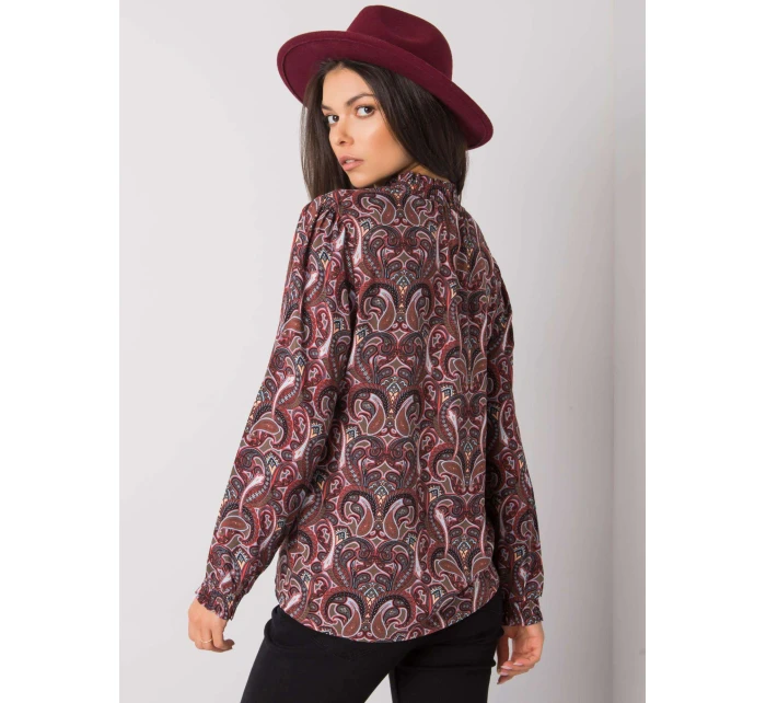 Bluzka model 21786297 ciemny brązowy - FPrice