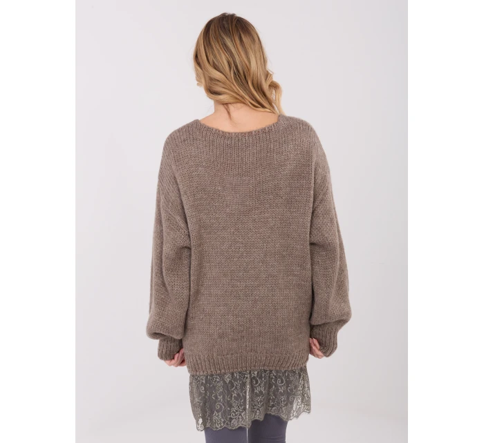 Sweter IN SW model 21782542 ciemny bezowy - FPrice