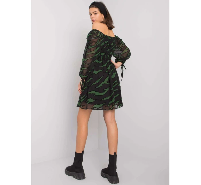 Šaty LC SK 22K 3040.19P černá a zelená