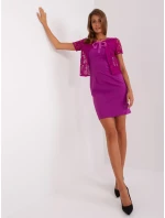 Sukienka LK SK fioletowy model 18856591 - FPrice Sukienka LK SK fioletowy model 18856591 - FPrice