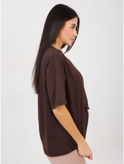 Tričko RV TS A1089.87 tmavě hnědé