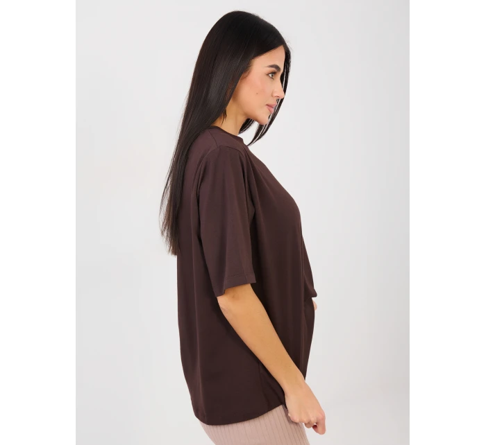 Tričko RV TS A1089.87 tmavě hnědé