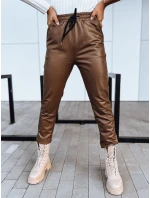 Dámské voskované kalhoty tmavě hnědé Dstreet model 21971557 - FashionStreet