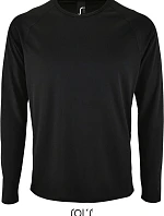 SOL'S Sporty LSL Men Pánské sportovní tričko s dlouhým rukávem 25.2071 black
