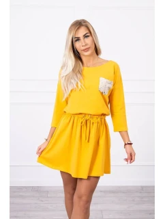 šaty s kapsami model 18743320 - K-Fashion