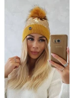 Čepice K198 hořčice Čepice K198 hořčice