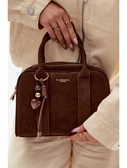 taška z eko semiše hnědá model 22111550 - Flora&Co taška z eko semiše hnědá model 22111550 - Flora&Co