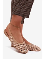 Dámské sandály s pleteným vzorem Camel model 22125684 - Boto