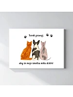 Personalizovaný magický fotoobraz v rámu - 50x70 - ilustrace mazlíčků Personalizovaný magický fotoobraz v rámu - 50x70 - ilustrace mazlíčků