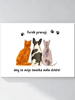 Personalizovaný magický fotoobraz v rámu - 50x70 - ilustrace mazlíčků