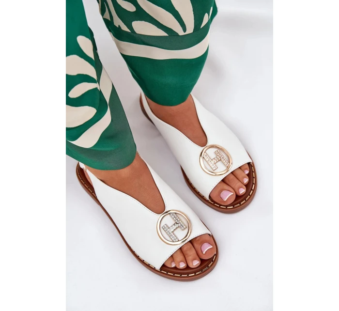 Dámské sandály A8229 bílé - Yolera