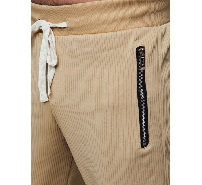 Pánské kalhoty cargo béžové FashionStreet UX4461 Pánské kalhoty cargo béžové FashionStreet UX4461