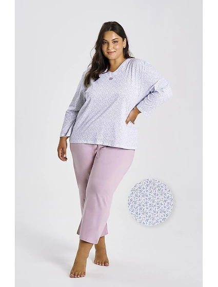 long/r 2XL4XL Z25/26 dámské pyžamo model 21236324 - Taro long/r 2XL4XL Z25/26 dámské pyžamo model 21236324 - Taro