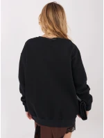 Bawełniana damska bluza basic Goodlookin czarna (A1047)