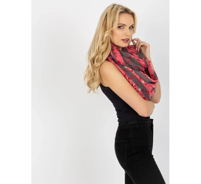 Tunelová šála AT KM model 21314336 růžová - FPrice