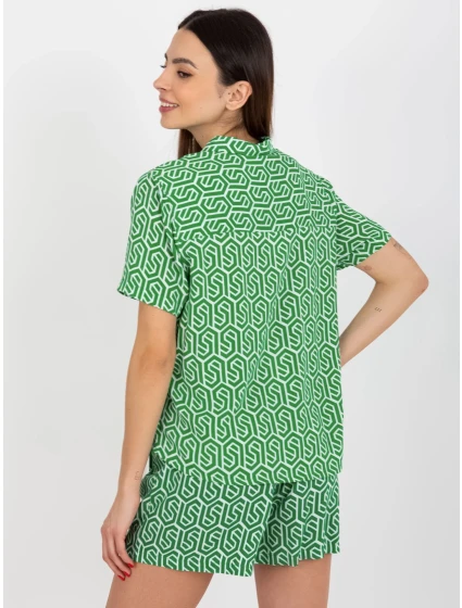 Dámská halenka model 18339303 zelená - FPrice Dámská halenka model 18339303 zelená - FPrice